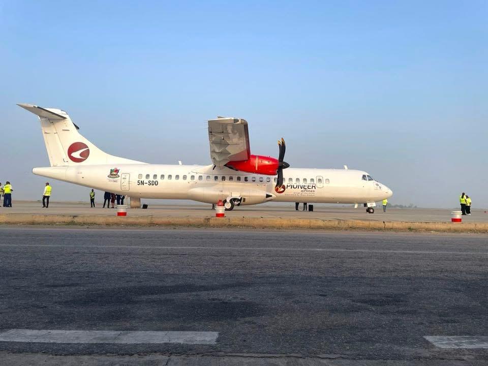 *Bayelsa inaugurates state airline as first aircraft makes historic flight